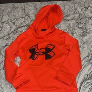 Under Armour neon orange sweatshirt